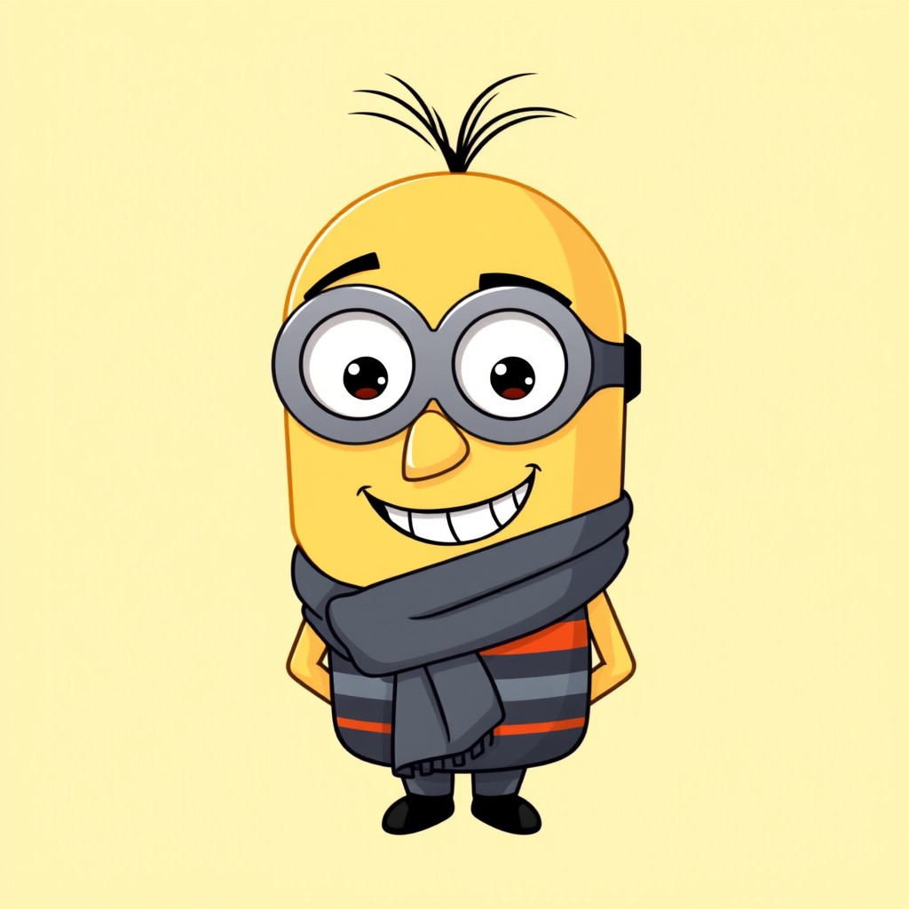 An emoji-style illustration of Gru from Despicable Me, featuring his iconic bald head, pointy nose, and mischievous smile