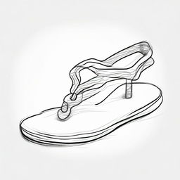 Sketch-like, pencil-drawn depiction of a hand drawing logic gates of a Flip Flop on a white background