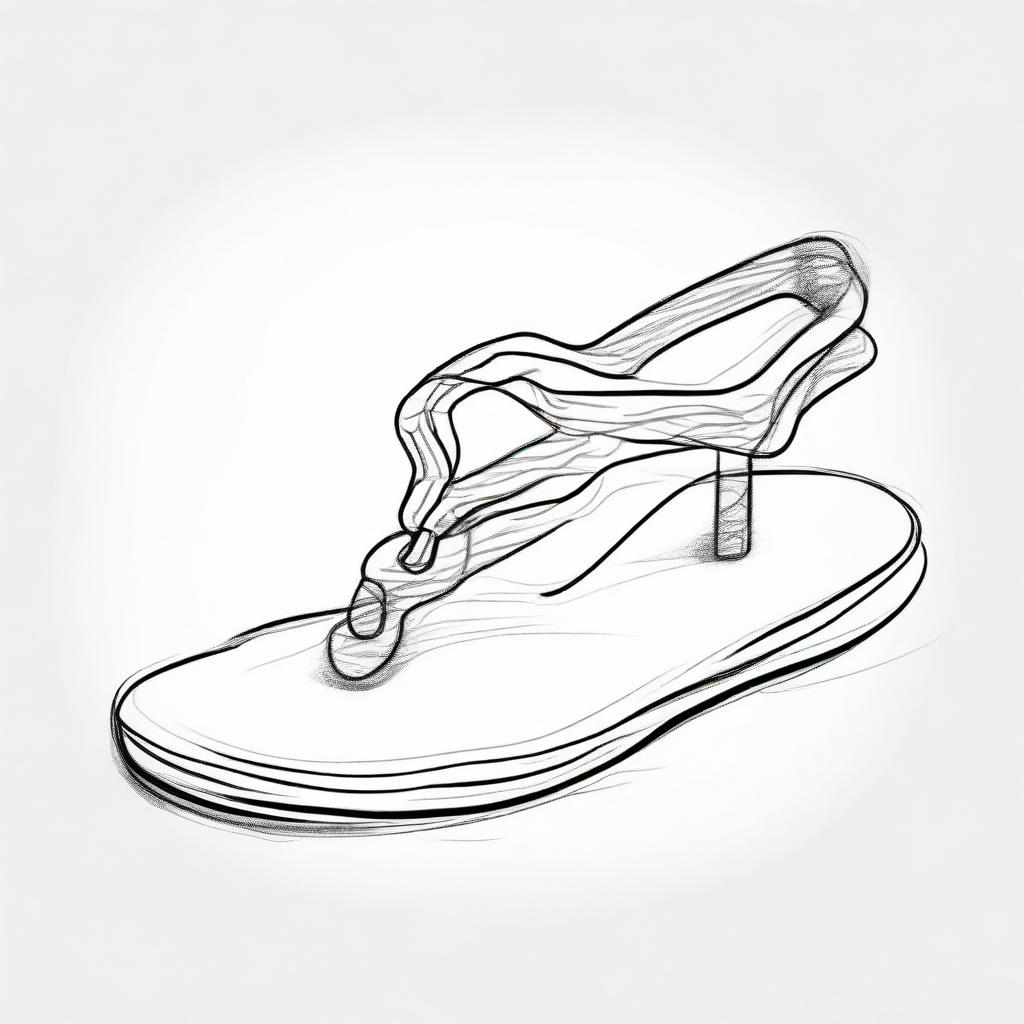 Sketch-like, pencil-drawn depiction of a hand drawing logic gates of a Flip Flop on a white background