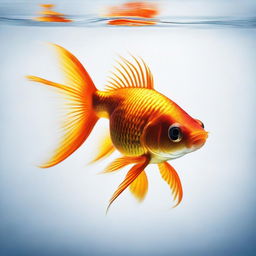 A vibrant, high-quality image of a goldfish