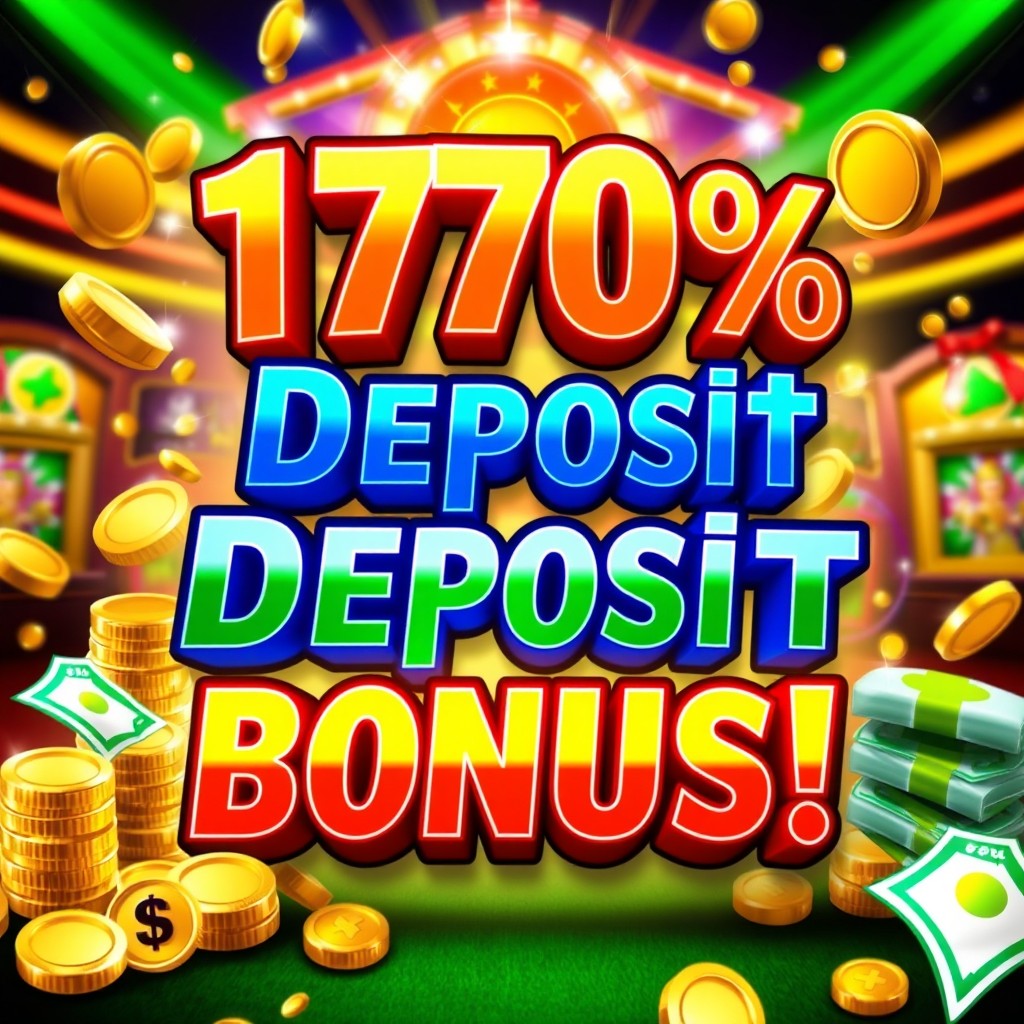 A striking visual showcasing a dynamic and engaging advertisement for a 170% deposit bonus promotion