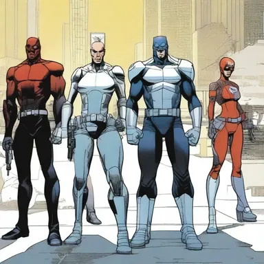 The comic book series explores a futuristic society where a group of rebels fight against a punitory government regime.
