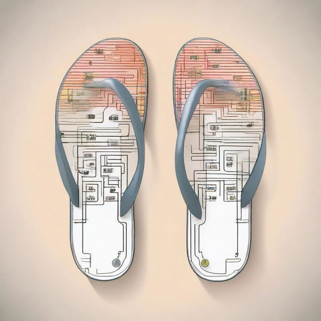 Detailed illustration of a Flip Flop made from logic gates