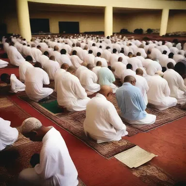 In their prayer gatherings, the religious community takes time to average out the number of attendees each week.