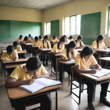 The scores of the students in the class average out to be 75%.