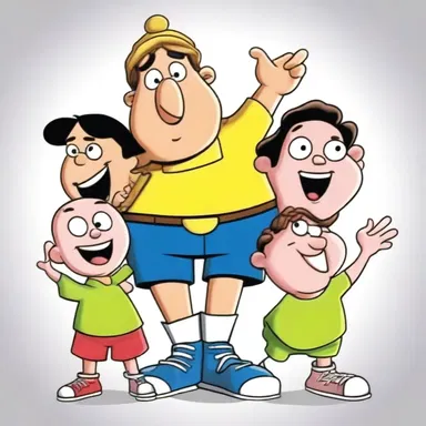 In the cartoon, the comedic moments and silly characters average out to make it a highly entertaining show for kids.