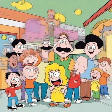 In the cartoon, the comedic moments and silly characters average out to make it a highly entertaining show for kids.
