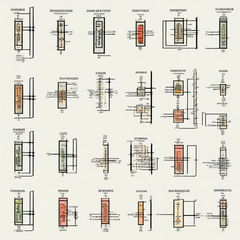 Comprehensive list of logic gates, each accompanied by its detailed image and name