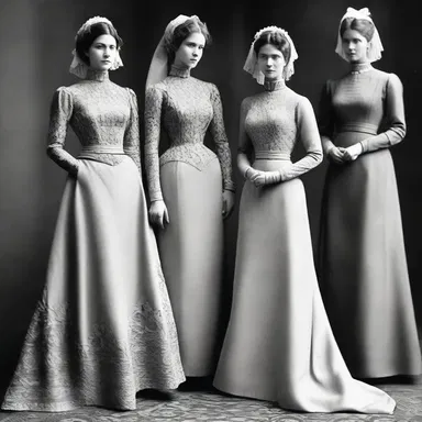 The virtue of modesty was emphasized in the fashion industry, promoting elegant and conservative clothing.