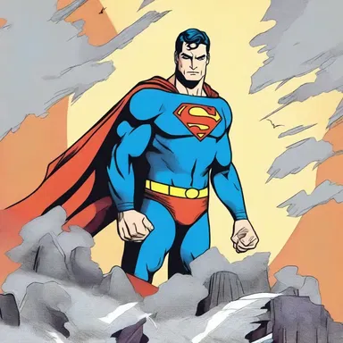 Superman, a popular comic book character, upholds the virtue of justice by fighting crime and protecting the innocent.