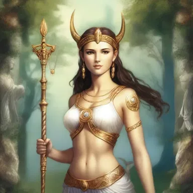 In Greek mythology, Artemis is a goddess known for her virtue and loyalty.