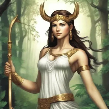 In Greek mythology, Artemis is a goddess known for her virtue and loyalty.