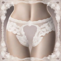 A high-quality digital art featuring a pair of transparent panties