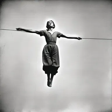 The tightrope walker was likened to a spiritual being, defying gravity and performing jaw-dropping miracles with every delicate balance.