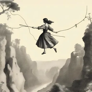 In the magical realm of Zephyria, tightrope walkers were admired for their ability to float effortlessly through the air, captivating the enchanted audience below.