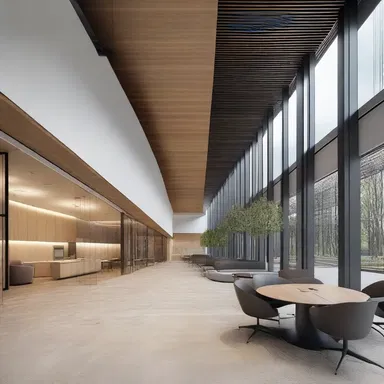 The new office building is designed to have the ability to undock and move the meeting rooms to different areas whenever needed.
