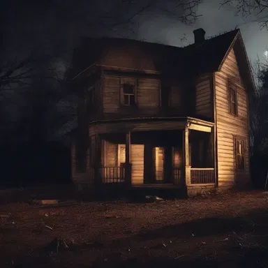 The haunted house had an eerie atmosphere that made visitors desirous of leaving as quickly as possible.