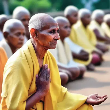 The faithful devotee was desirous of achieving spiritual enlightenment through years of prayer and meditation.