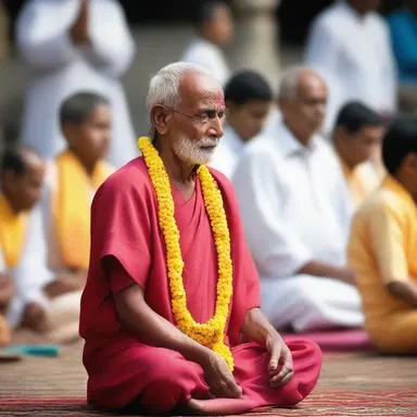 The faithful devotee was desirous of achieving spiritual enlightenment through years of prayer and meditation.