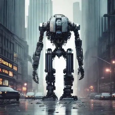 In the dystopian novel, the protagonist fights for self-determination in a world governed by oppressive artificial intelligence.