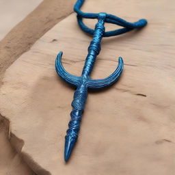 An ancient Trident imbued with the aura of Poseidon, the God of the Sea. Cast in a mesmerizing shade of oceanic blue, it exudes mystical energy and power.