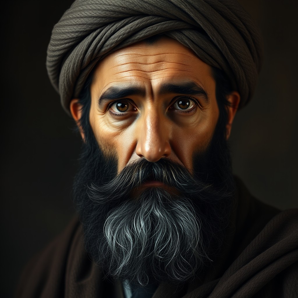 A cinematic, ultra-realistic portrait of the 13th-century Persian scholar Khwaja Nasir al-Din al-Tusi