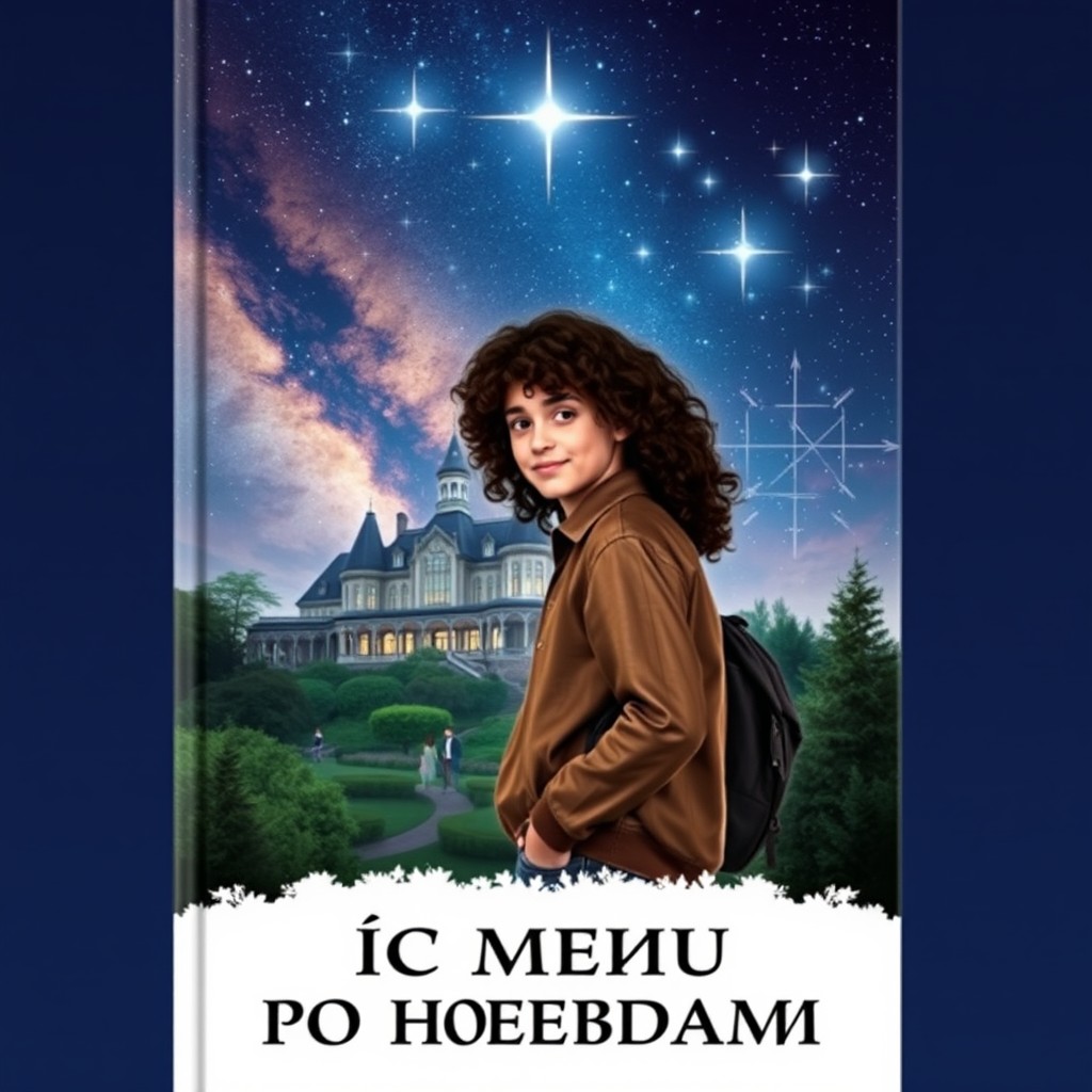 A fantasy book cover titled 'Ищи меня по звездам' featuring a young couple standing against a beautiful starry night sky