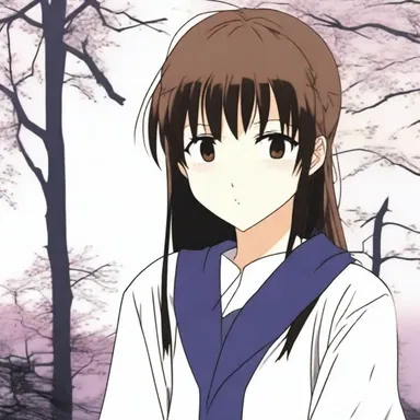 In the anime series 'Fruits Basket', the character Kagura Sohma often exhibits signs of nympholepsy when it comes to her feelings for Kyo Sohma.