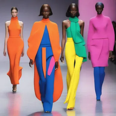 The fashion designer's latest collection evoked a sense of nympholepsy, with its vivid colors and dramatic silhouettes.
