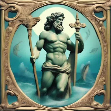 According to Greek mythology, the god Neptune is associated with the letter N.