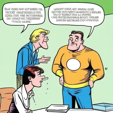 The reasonless antics of the comic book character made readers laugh.