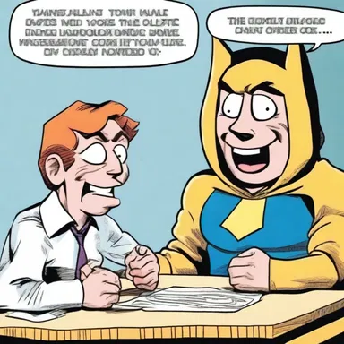 The reasonless antics of the comic book character made readers laugh.