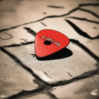 In the novel, the protagonist found a guitar pick on the street, symbolizing the start of their musical journey.
