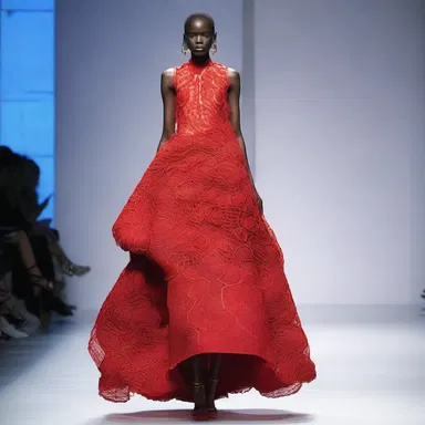 The fashion designer showcased a collection inspired by the intricate textures and vibrant colors found in the human viscera.