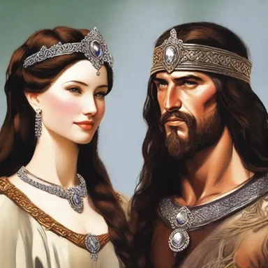 In the romantic novel, the chieftain and the princess fell in love and vowed to lead their people together.