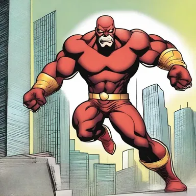 In the comic book series, the superhero chieftain protects the city from villains with his incredible strength and leadership skills.