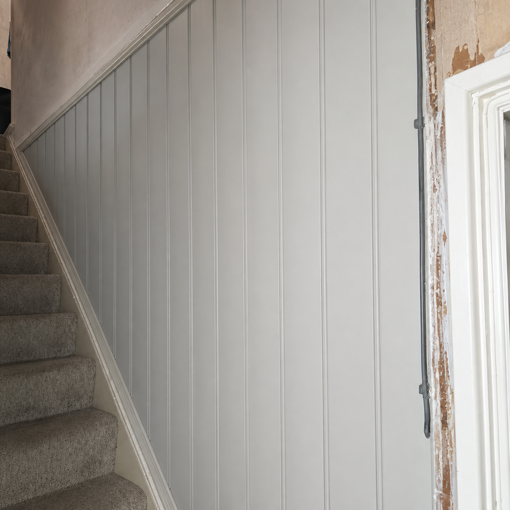 Change the color of the paneling to pale gray