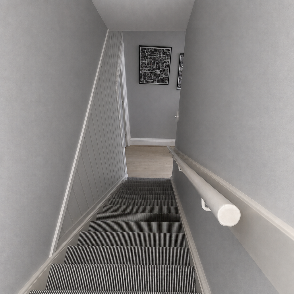 Change the color of the paneling to pale gray.