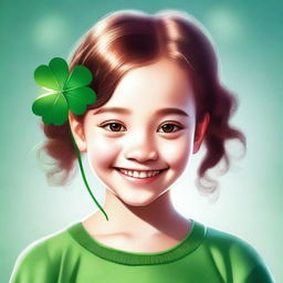 A high-quality digital art image of a young girl