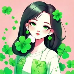 A stylish and high-quality profile picture featuring a charming girl