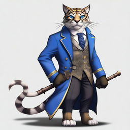 This is a digital art image of a Tabaxi character