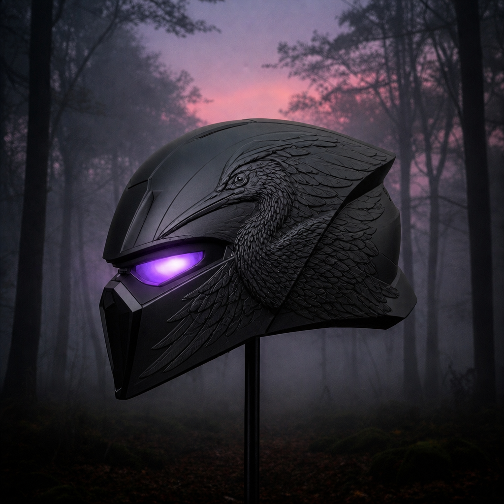 Same Mask and helmet with a Heron Motiff