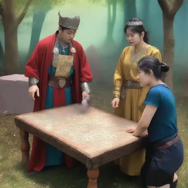 The participant played a role-playing game set in a magical fantasy world.