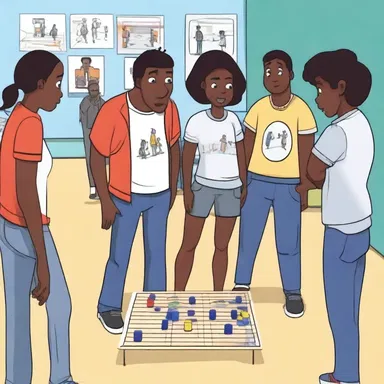 The animated series showcased a group of participants engaging in a variety of games and challenges.