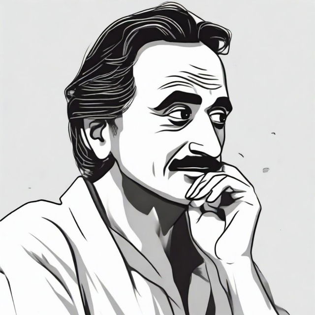 A cartoon image of Gibran Rakabuming shedding tears