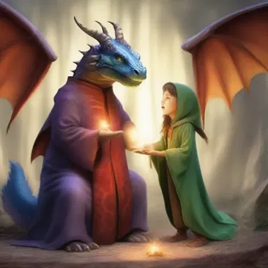 In the mystical world of dragons and wizards, the instructor was a wise sorcerer who taught young apprentices the art of magic.