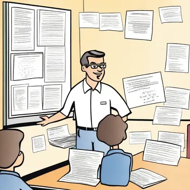 The instructor used comic strips to creatively explain complex mathematical concepts to engage the students in their algebra class.