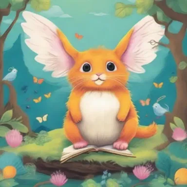 The author's book is filled with fanciful creatures and enchanted lands, taking readers on a captivating journey through a fantastical world.