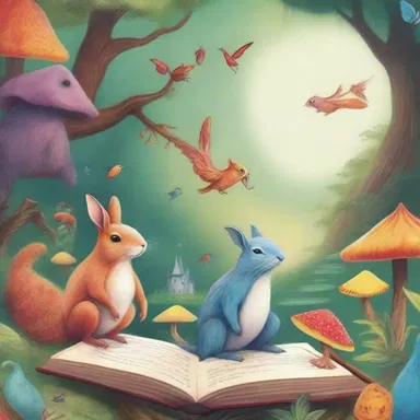 The author's book is filled with fanciful creatures and enchanted lands, taking readers on a captivating journey through a fantastical world.