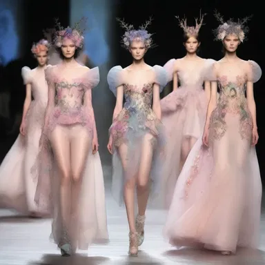 The fashion designer showcased a fanciful collection inspired by fairy tales and fantasy creatures.
